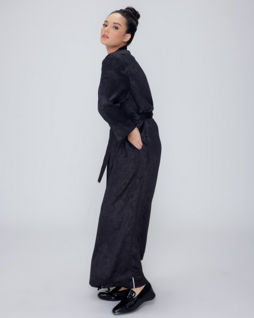 Enees Resort Robe: Jade Black