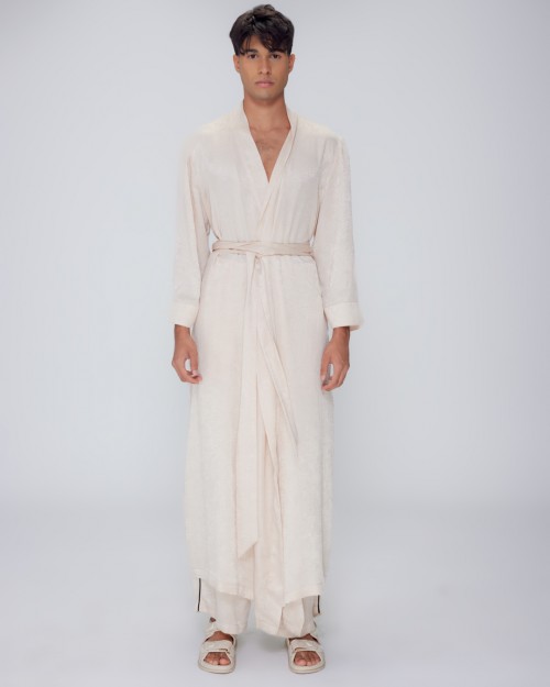 Enees Resort Robe: Cream