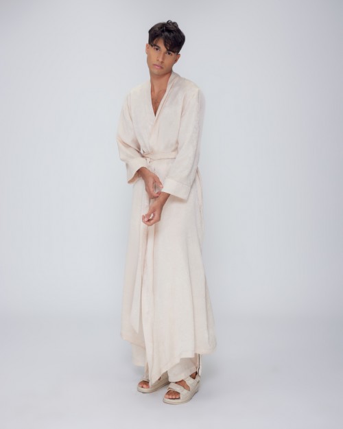 Enees Resort Robe: Cream