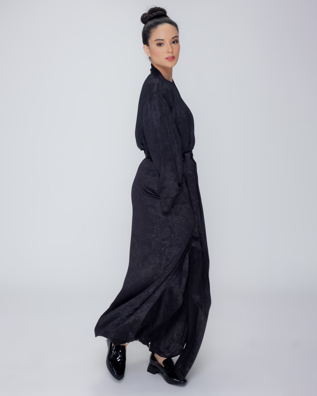 Enees Resort Robe: Jade Black