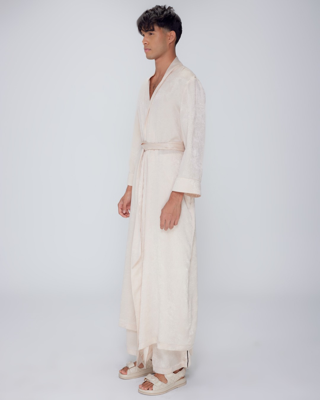 Enees Resort Robe: Cream