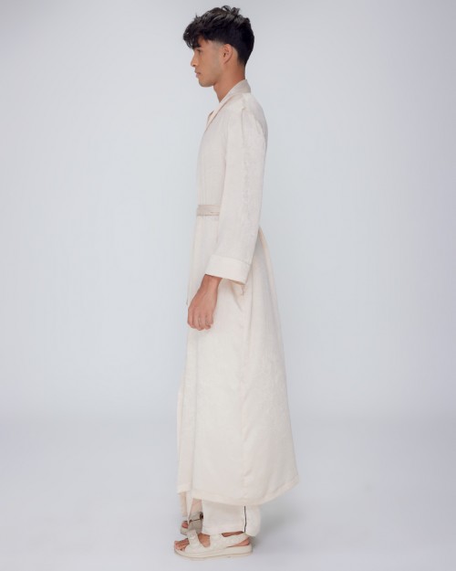 Enees Resort Robe: Cream